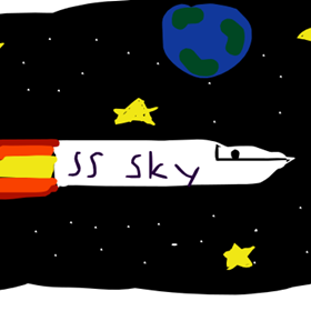 Animationish: Spaceship (Wiggle Doodle)